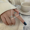 Tide, fashionable line small design ring, simple and elegant design, internet celebrity, on index finger