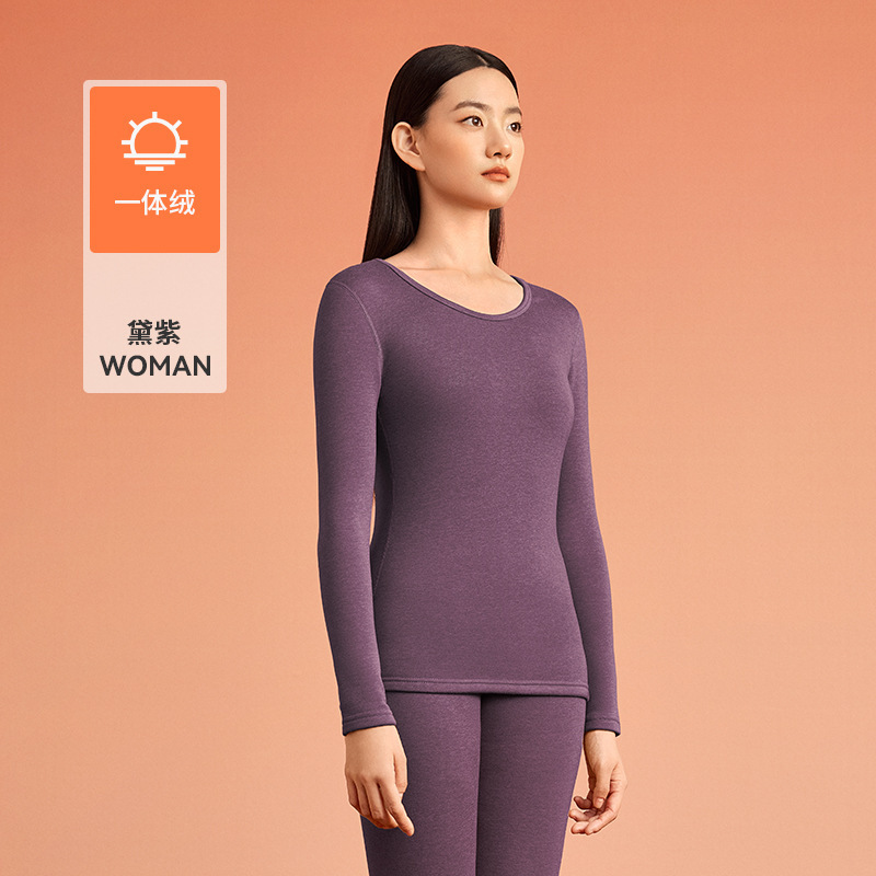7A抑菌保暖内衣女士加厚加绒冬季男士羊羔绒防寒情侣秋衣秋裤套装|undefined