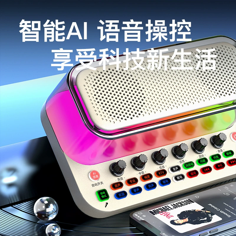 SY11 звуковая карта беспроводная Bluetooth настольный динамик интегрированный переносной звуковой рекордер K&rsquo; песня звуковая карта KTV аудио динамик динамик
