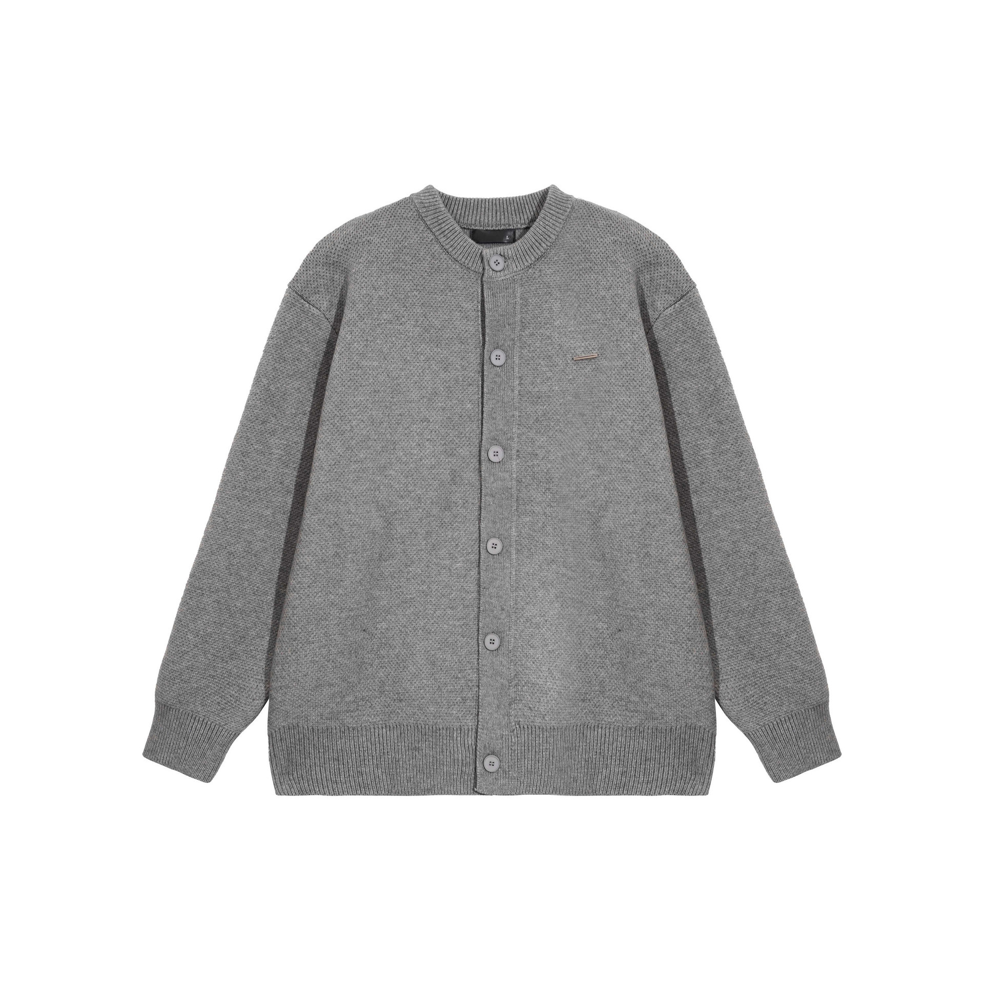 Explosiones transfronterizas de tamaño europeo suéter de jersey de gran tamaño cardigán chaqueta de color sólido fábrica de negocios al por mayor