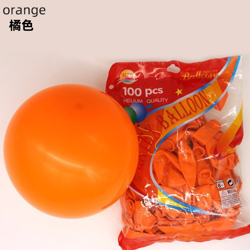 Decoración personalizada de globo mate grueso de 12 pulgadas decoración de fiesta de cumpleaños globo personalizado traje al por mayor globo transfronterizo