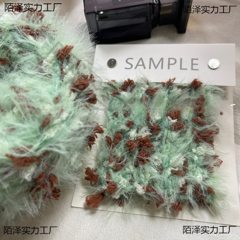 手编薄荷YIDDYarndiy包毛线团特色发卡手编薄荷混线生巧围巾衣服