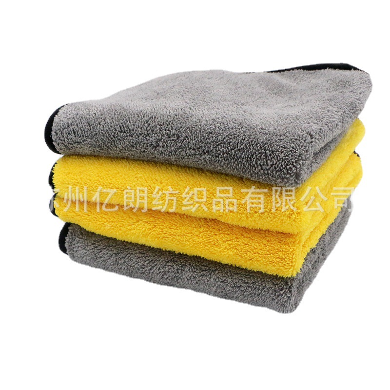 4040珊瑚绒擦车毛巾双层加厚厨房吸水抹布家具清洁巾多功能百洁布