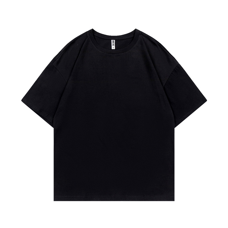 Marca de moda de algodón de manga corta camiseta de cuello redondo ropa de clase camisa cultural camisa publicitaria ropa de trabajo ropa de trabajo impresión personalizada patrón de logotipo