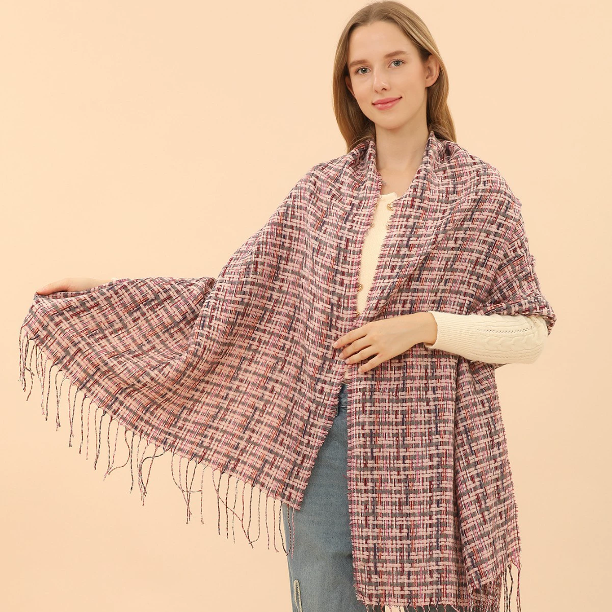 Winter scarf, cloak, fashionable trench coat, (Cross-border trading), high-quality style, autumn, custom-made, wholesale