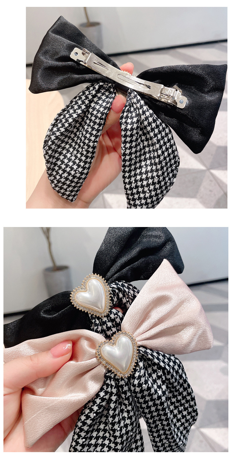 Fashion Sweet Big Hairpin Bow Hair Accessories Ponytail Clip Women display picture 3