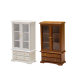 1:12 doll house DIY DOLLHOUSE wooden living room furniture three-layer double door bookcase display cabinet