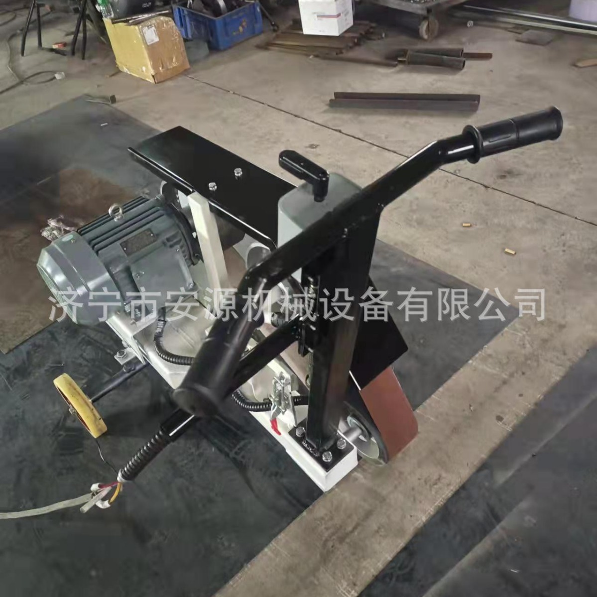 手推式焊缝打磨机 2100*75手推式砂带机  麻点打磨砂带机长期供应