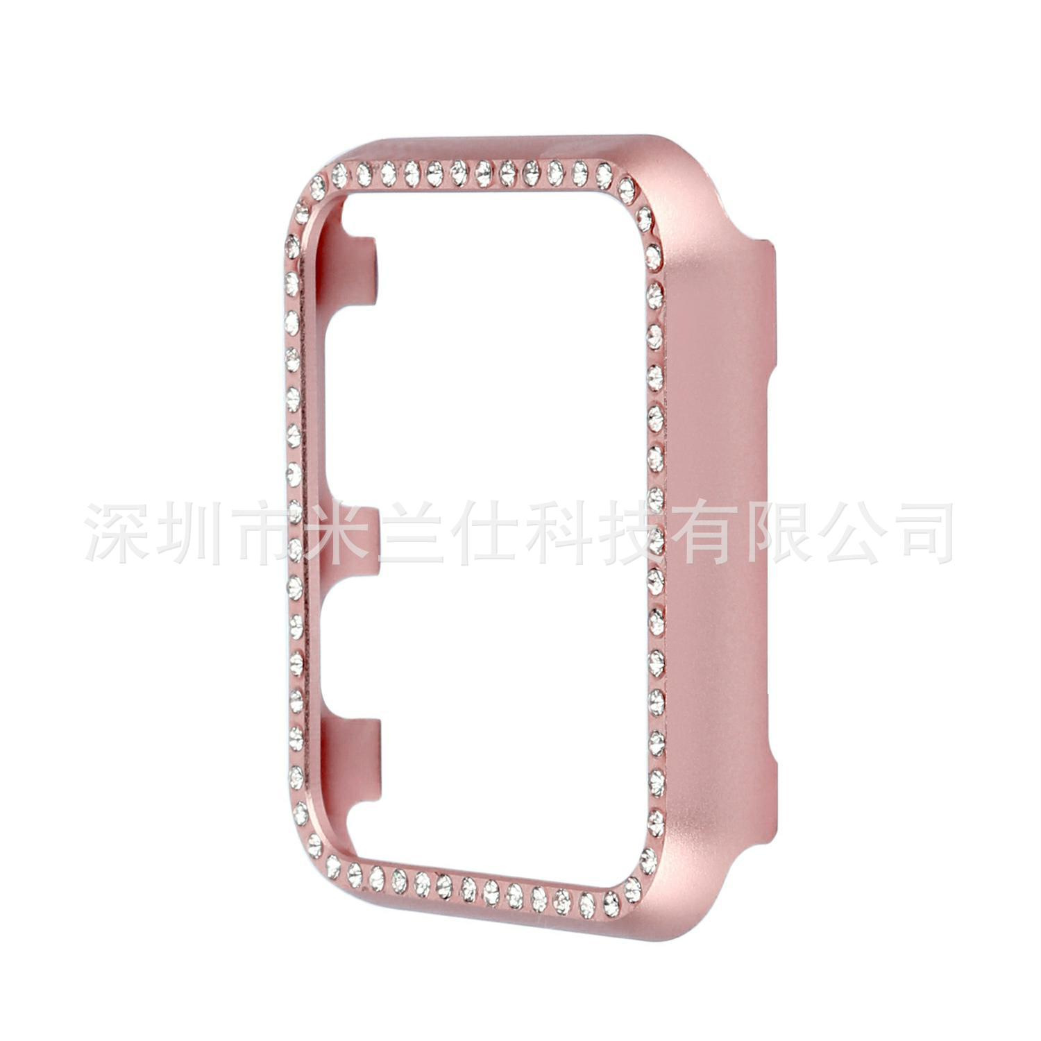 Aplicable a Apple Watch Apple watch56789 generación S10 moda aleación de aluminio con marco de diamante caja de metal