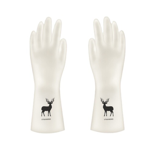 Latex Household Gloves, Home Use Work Gloves, Waterproof Rubber Kitchen Dishwashing Cleaning Non-Slip Durable Gloves, Factory Wholesale