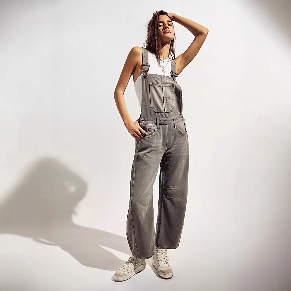 Streetwear-Jeans im neuen Stil, gewaschen, Retro-Stil, locker, gerade geschnitten, Arbeitskleidung_voghion.com