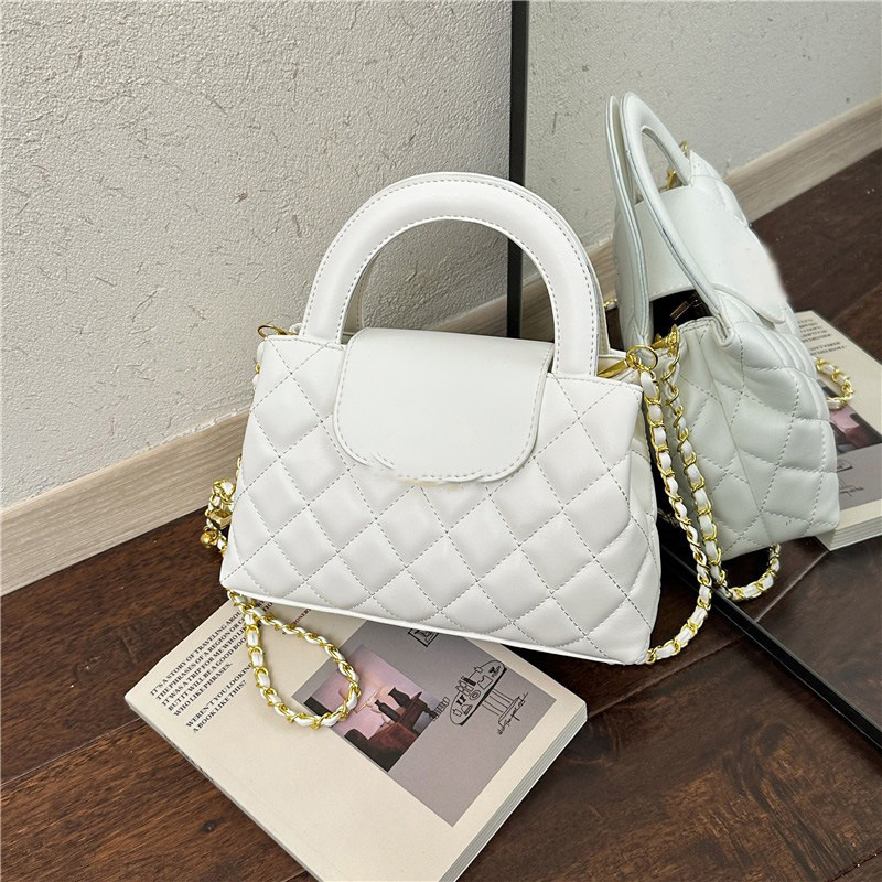Light Luxury Hot-Selling Chanel-Style Women's Kelly Versatile Textured Shoulder Bag, Crossbody Chain Handbag, Small Tote Bag