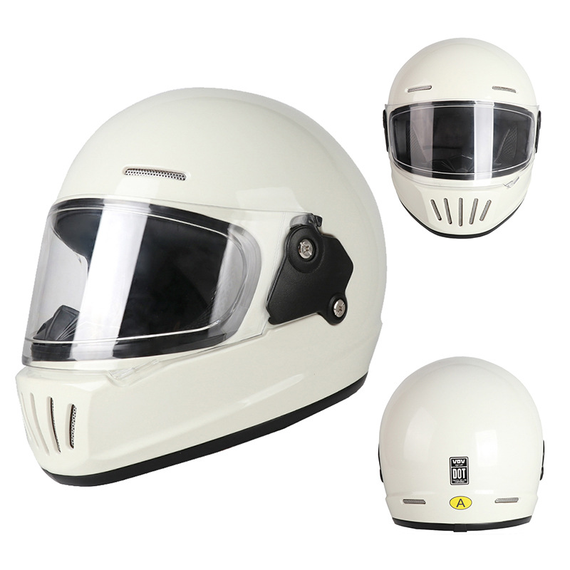 [En stock] 3C retro nuevo estándar nacional VGV coche eléctrico casco de motocicleta mujer DOT casco completo para hombres y mujeres