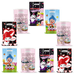 Amazonピンククロミメッティlabubuパーティーパーティーギフトバッグキャンディーギフトバッグビニール