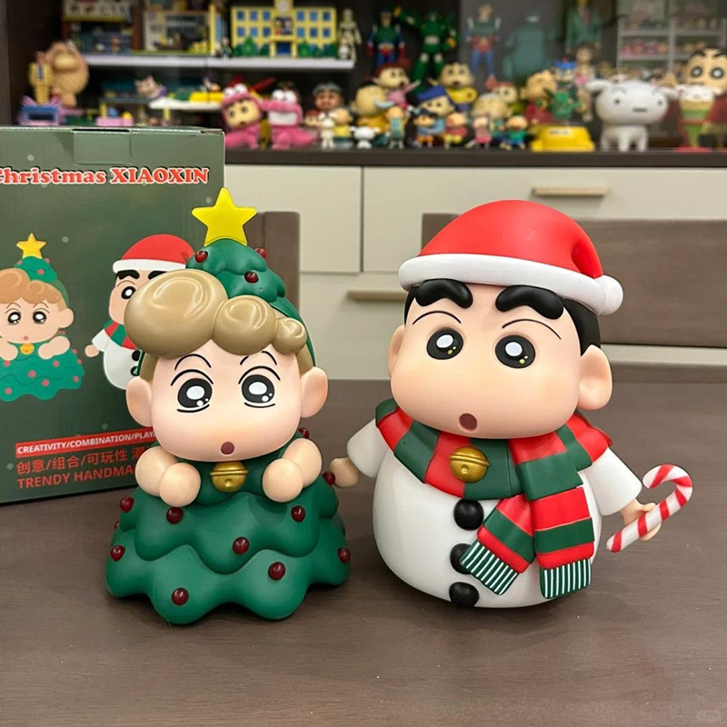 クリスマスクレヨンしんちゃんの周りでクリスマスのアオイ雪だるまを作って、ランプをたたいてください。|undefined