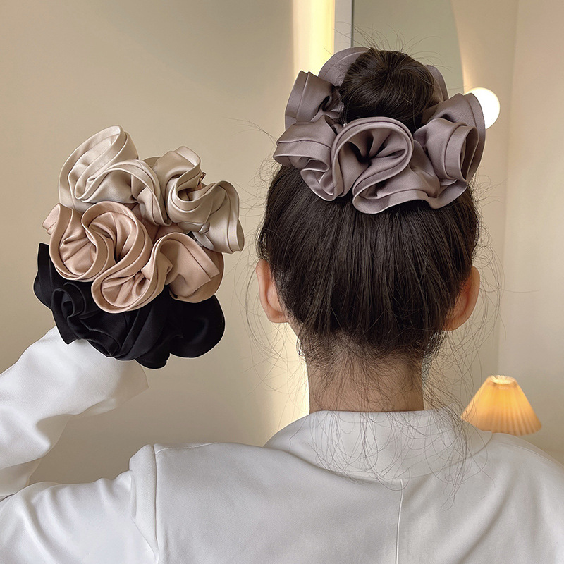 Basic Lady Classic Style Solid Color Cloth Hair Tie display picture 2