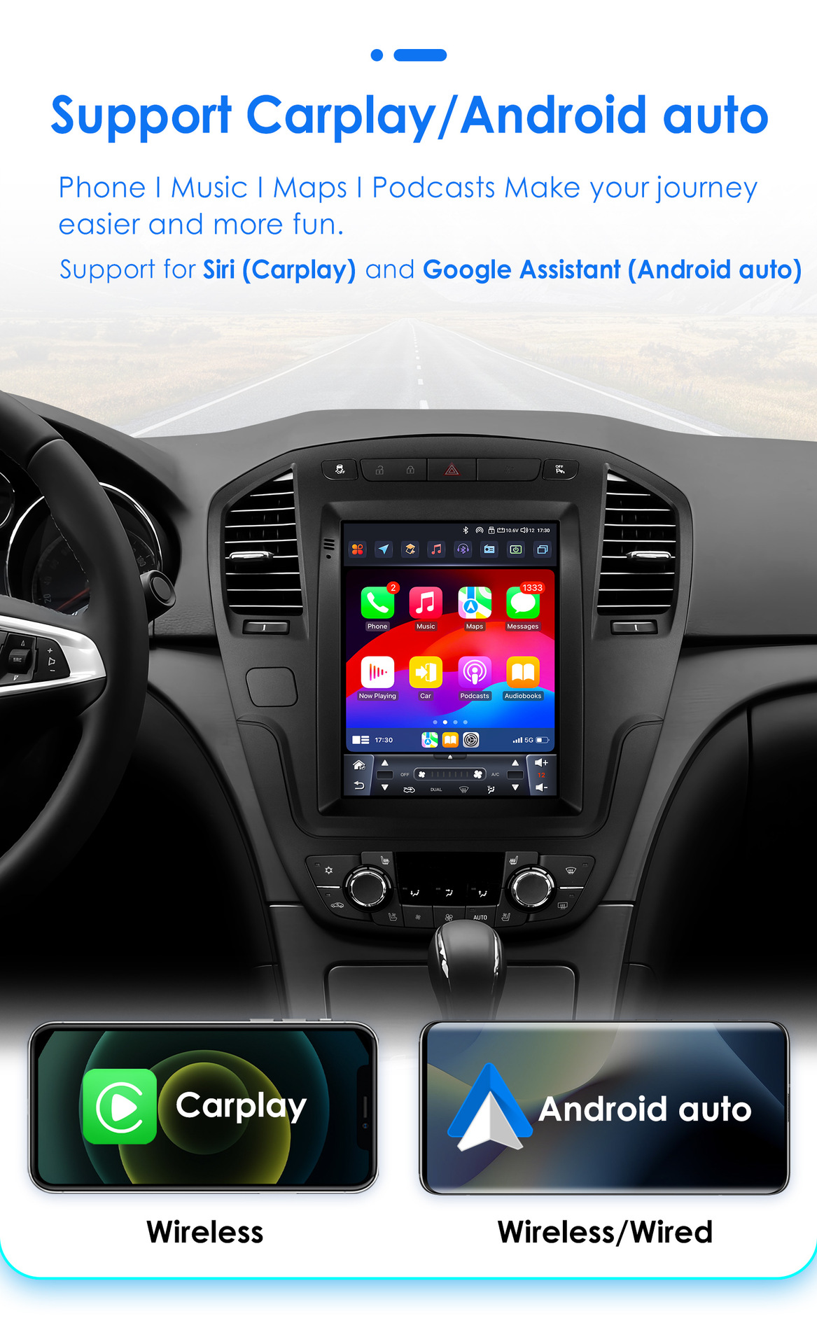 Suitable for 09-13 Regal Opel Sonic Sub-Opel Insignia Car Vertical Screen Android Navigator