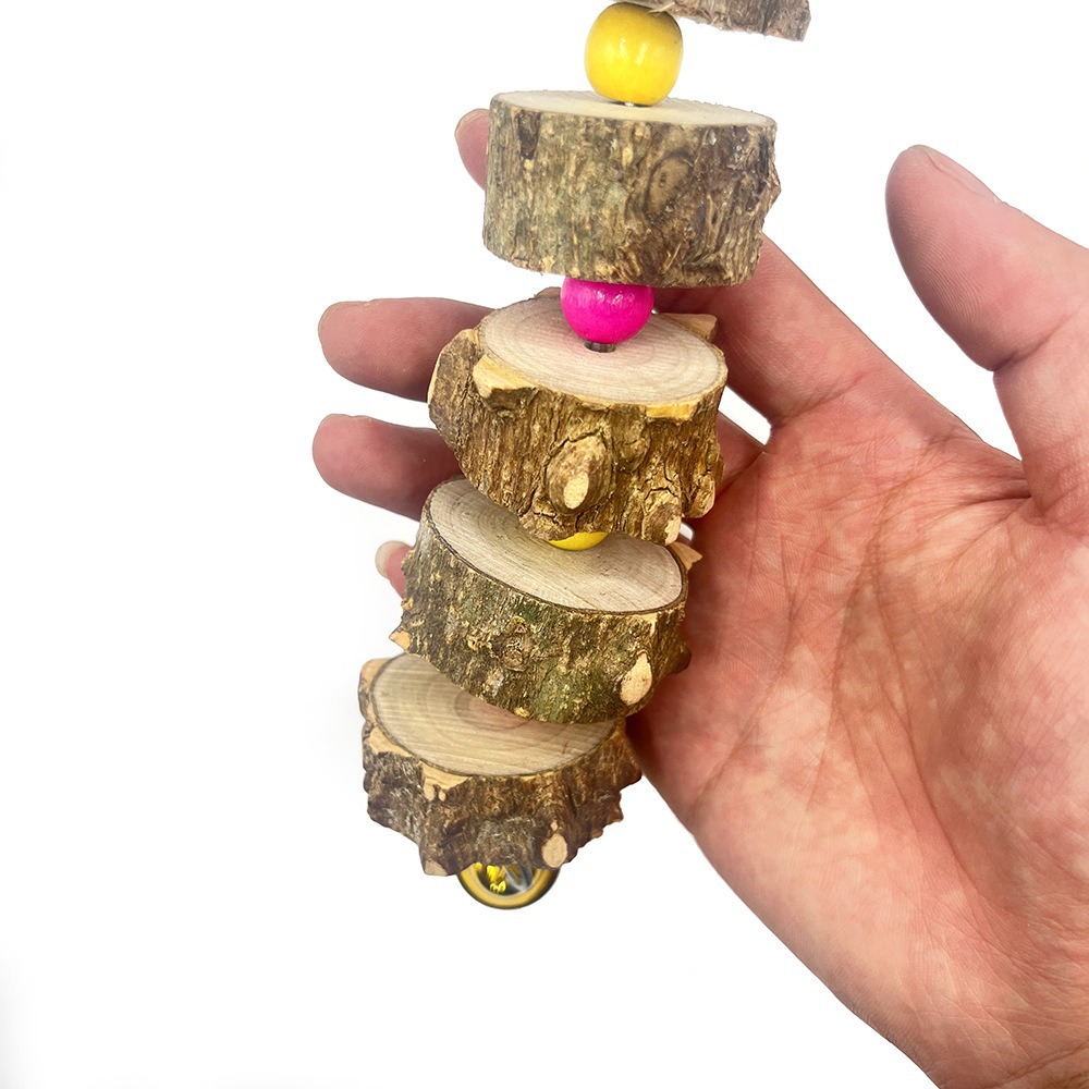 Pinchos colgantes de madera con pimienta, juguetes para morder, loro, piel de tigre, suministros para pájaros, hámster, pequeños dientes molares, pinchos, accesorios para jaulas para pájaros
