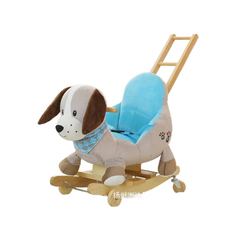 Cartoon Donkey Kids Music Caballo de Meca Baby Toy Car Trojan Baby Baby Rock Car Regalo de Aniversario
