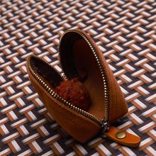 牛皮文玩袋盘珠袋核桃收纳袋星月金刚菩提手串挂坠首饰收纳袋高档