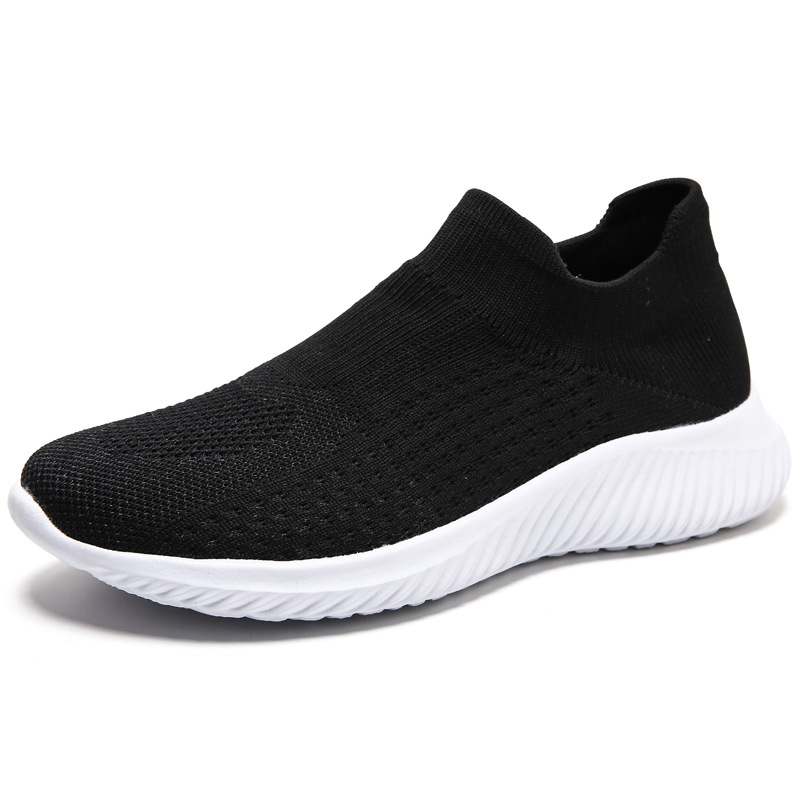 2025 verano transfronterizo mallas transpirables zapatos deportivos de tela suave viejos zapatos de tela de Beijing calcetines de boca zapatos casuales un pedazo