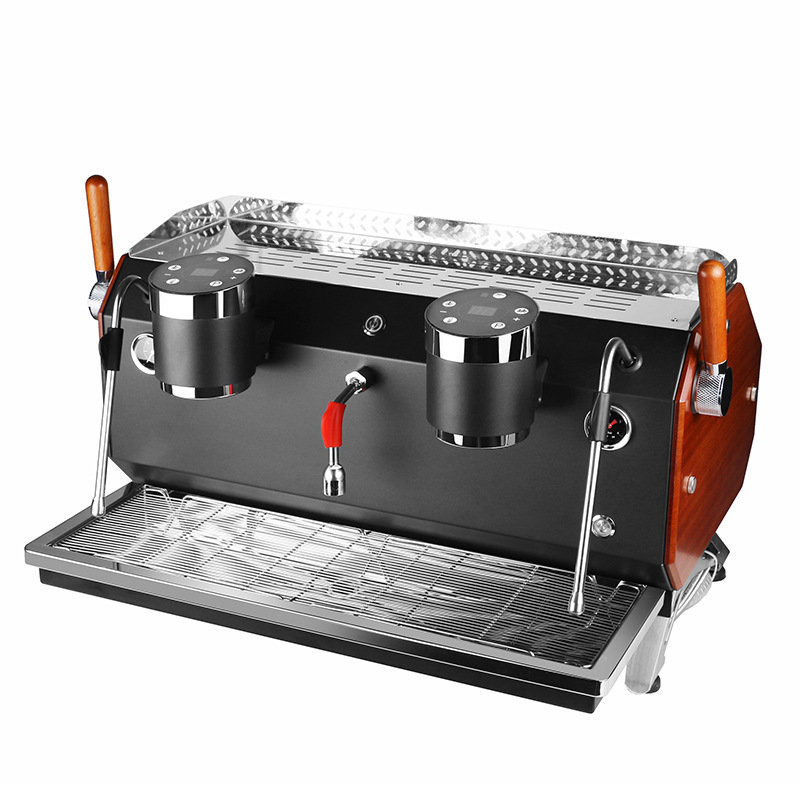 Máquina de café profesional comercial semiautomática KS535 Máquina de café espresso especial para cafetería de doble cabezal