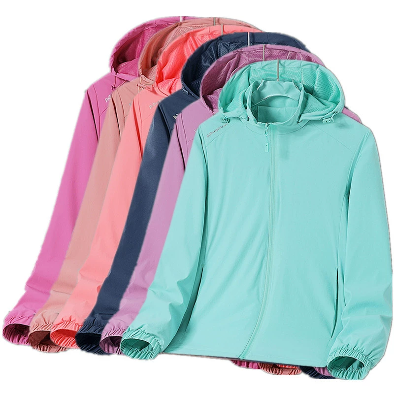 Весенний новый спортивный открытый однослойный тонкий ветрозащитный ветровок женский спортивный досуг одиночный солнцезащитный пальто мужской