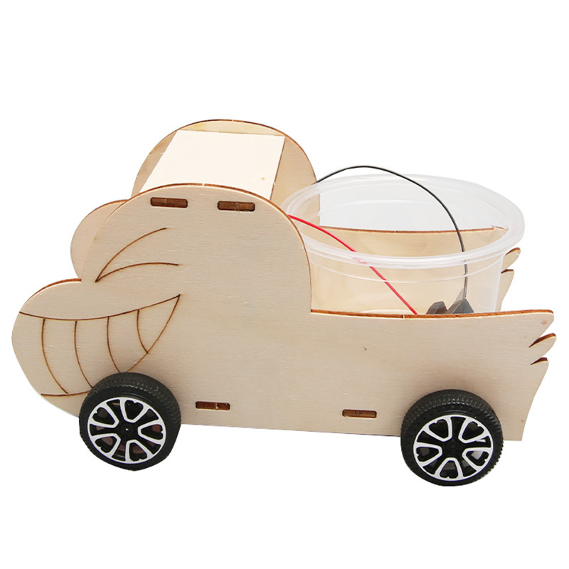 diy salt water powered car assembling Science and Technology small production children's toys creative science and education model scientific experiment