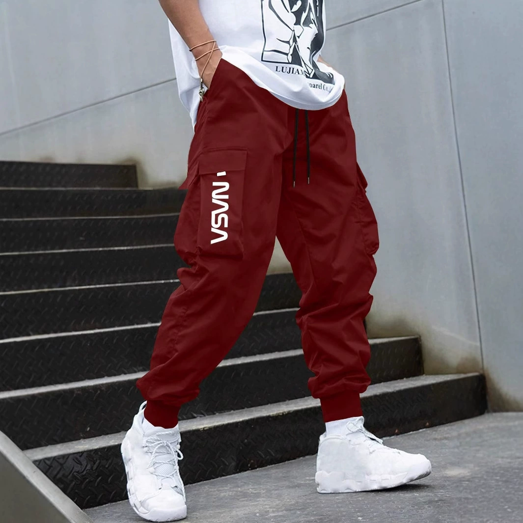 Американский модный бренд, уличная износостойкая рабочая одежда, повседневные брюки для мужчин, летние тонкие свободные прямые спортивные брюки, производитель источника