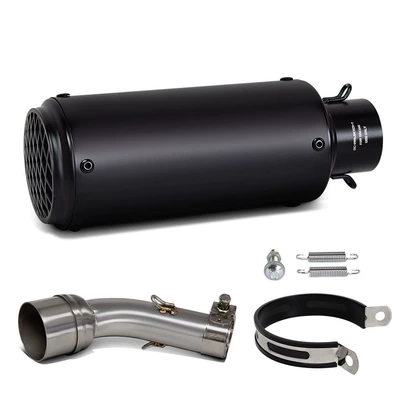 Motorcycle Modified Exhaust Pipe R3: Motorcycle exhaust pipe - r3r25-middle-section-sc-black-with-net