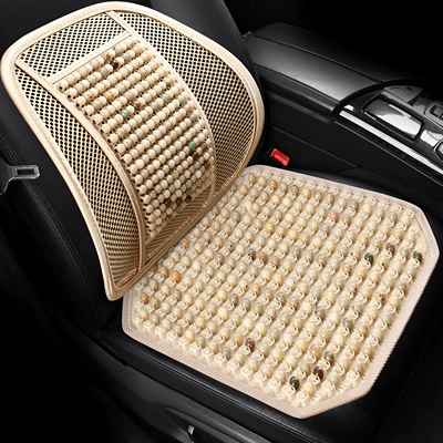 New Bodhi Summer Multi-Piece Car Seat Cushion Set, Summer Breathable Seat Cushion, Universal for All Seasons, Non-Slip, Breathable and Wear-Resistant (Cool pad) - 26-bodhi-square-cushions-jade-lumbar-support