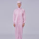 Anti-static one-piece protective clothing dust-free clothing factory workshop dust-proof clothing spray paint clothing striped Zipper food overalls