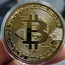 比特币Bitcoin纪念章比特硬币外国币金币b特币纪念币