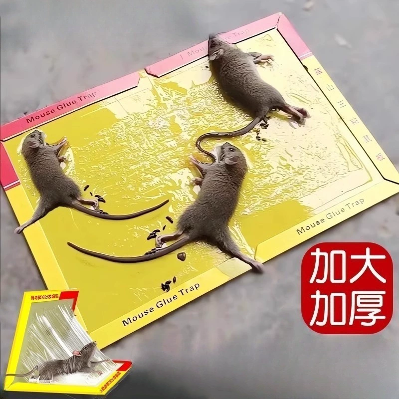 Клеевая лента для мышей, суперпрочный клей для ловли больших мышей, суперпрочная наклейка-ловушка для мышей для дома