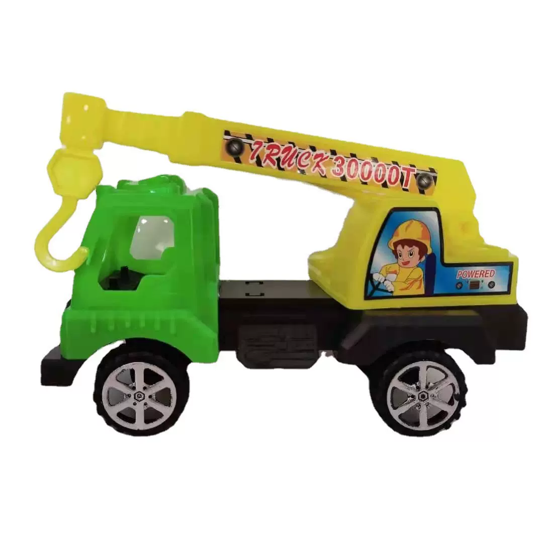 工程车临沂滑行车儿童玩具批发 庙会奖品批发2元店玩具吊机