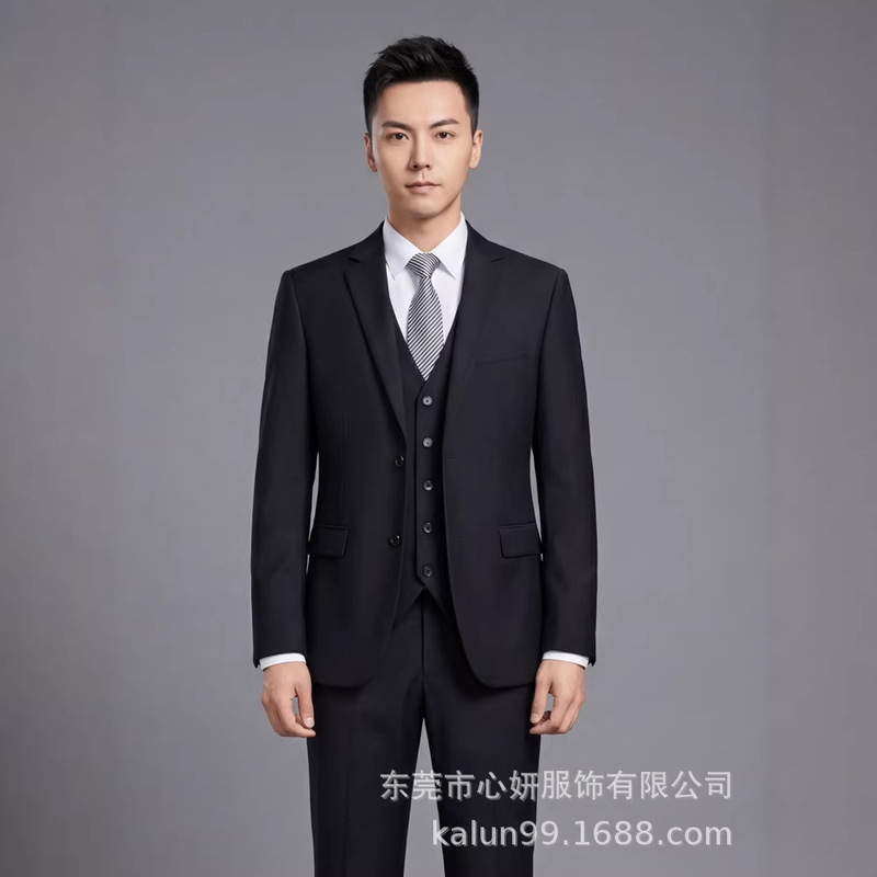 Men's Business Formal Suits 2026 Spring New Style Interview Workwear 4S Store Sales Work Uniforms