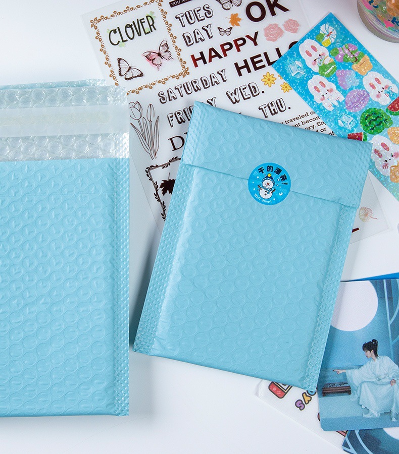 마카롱 컬러 포장백-블루-30개입