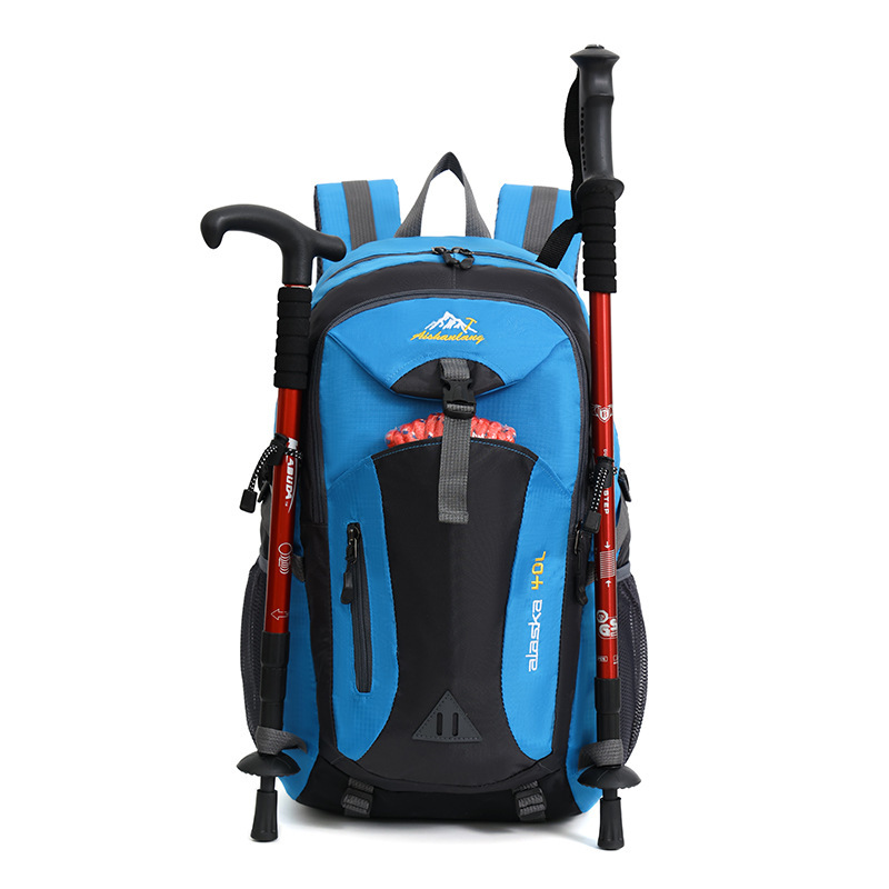 Cross-Border Waterproof Camping Bag, Large-Capacity Outdoor Mountaineering Bag, Cycling Travel Backpack, Sports School Bag, Hiking Backpack