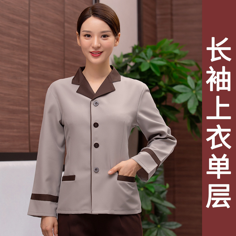 TK30-西领保洁 灰色长袖