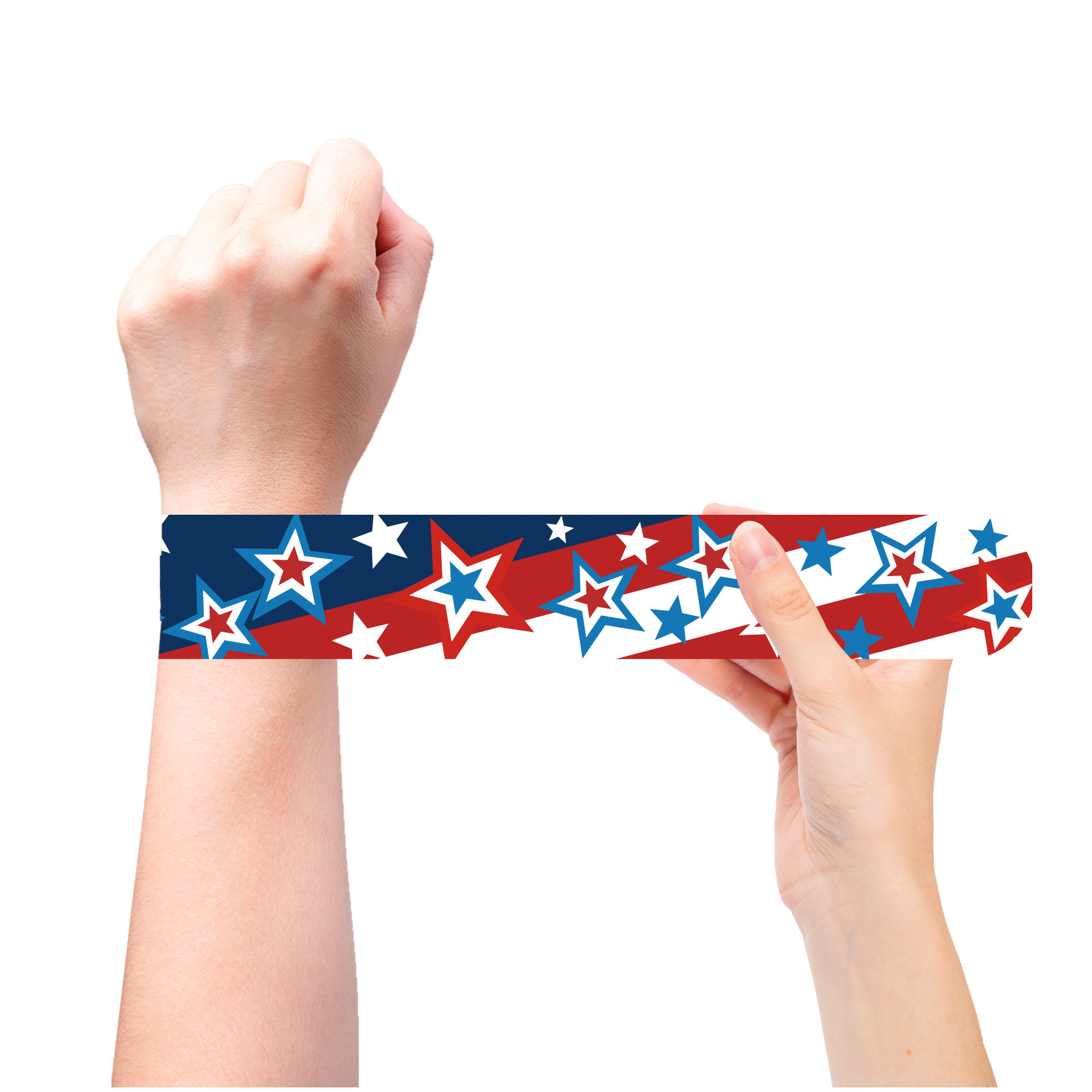 Amazon transfronterizo EE.UU. Día de la Independencia de EE.UU. Brazalete de pulsera de fiestas de palpitación Brazalete de decoración