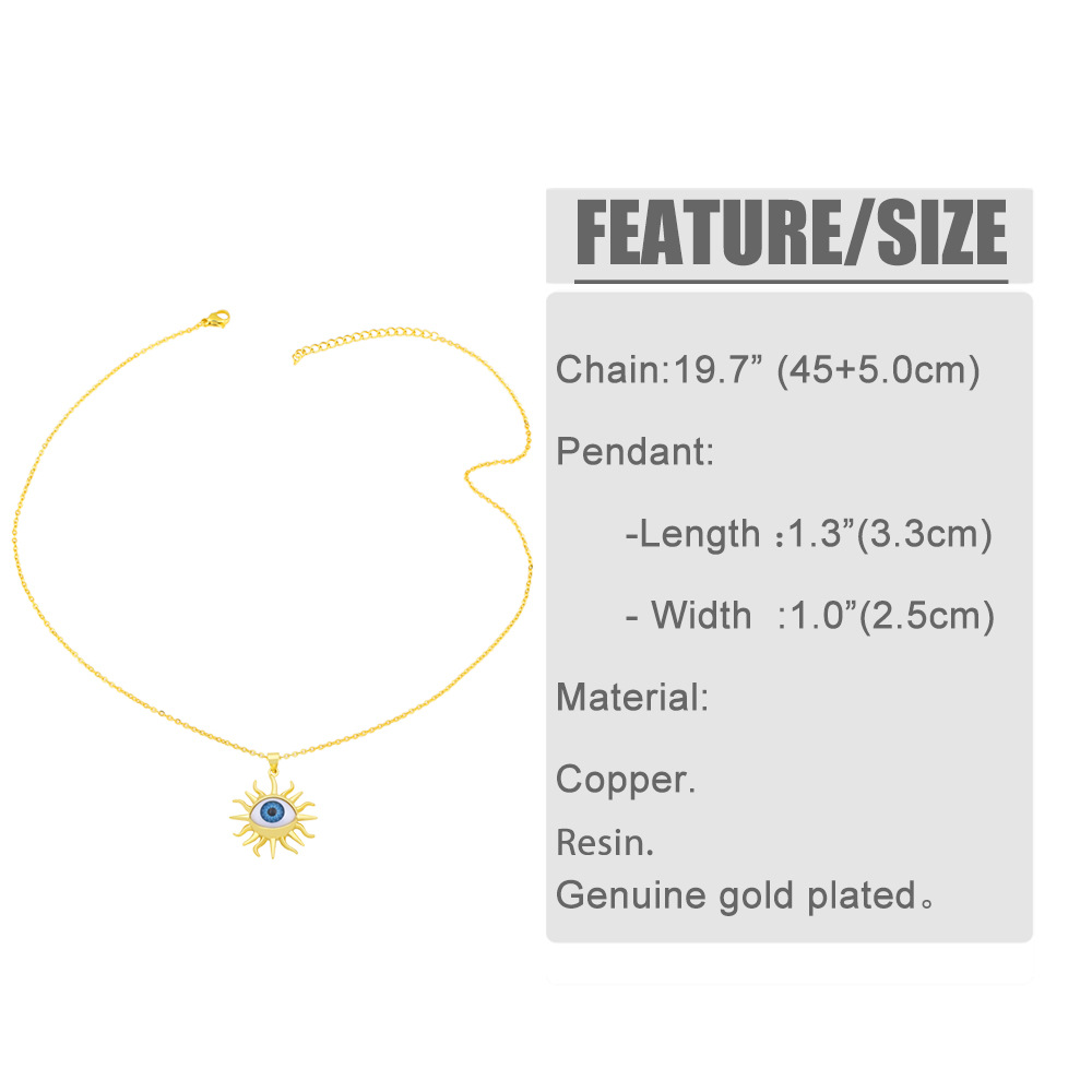 hip hop demon eye necklace personality exaggerated clavicle chain accessories