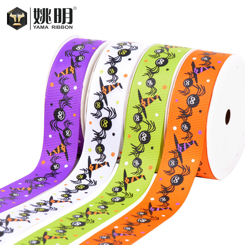 Yao Ming cinta 25mm wansheng calabaza impresión cinta wansheng decoración regalo embalaje accesorios hilo cinturón