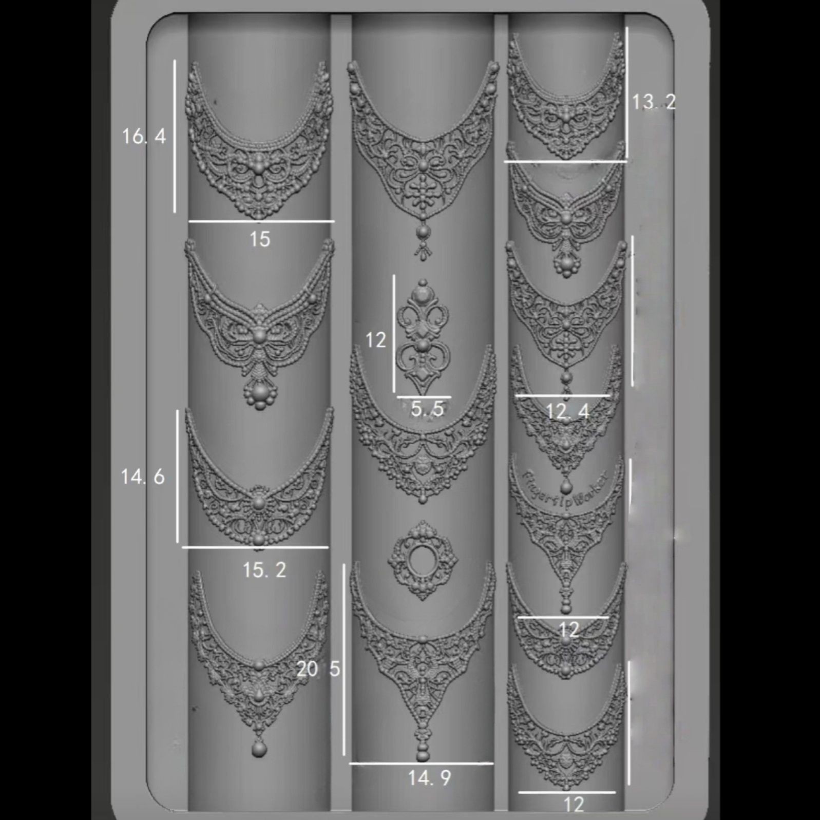 Molde de manicura amor arco en relieve flor ornamentos molde abrasivo alta permeabilidad estereoscópica DIY decoración molde de silicona