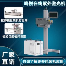 河南全自动紫外激光打标机 在线飞行塑料包装袋紫外激光喷码机
