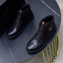 欧洲站高端外贸休闲鞋拼色男鞋系带网布厚底老爹鞋百搭时尚运动鞋