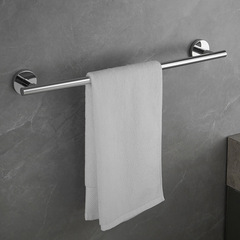 衛生間毛巾杆涼毛巾架全銅浴室掛杆洗手間衛浴掛件壁掛單杆掛架