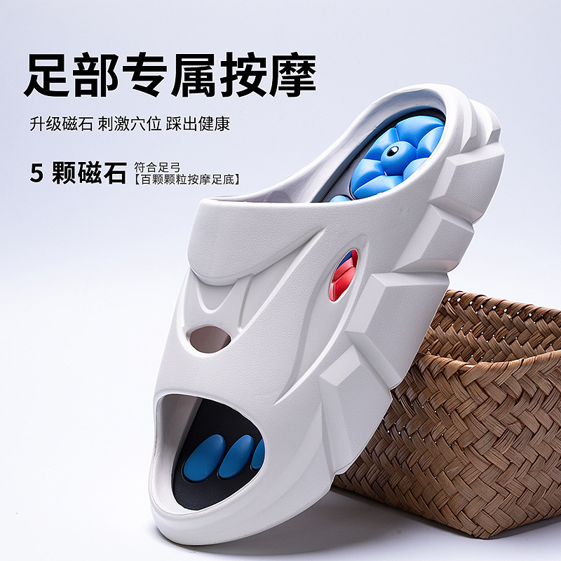 Cross-Border Popular Foreign Trade Men's Foot Acupressure Slippers, Non-Slip and Wear-Resistant, Summer Home Use Foot Massage Slide Slippers Cross-Border Popular Foreign Trade Men's Foot Acupressure Slippers, Non-Slip and Wear-Resistant, Summer Home Use Foot Massage Slide Slippers