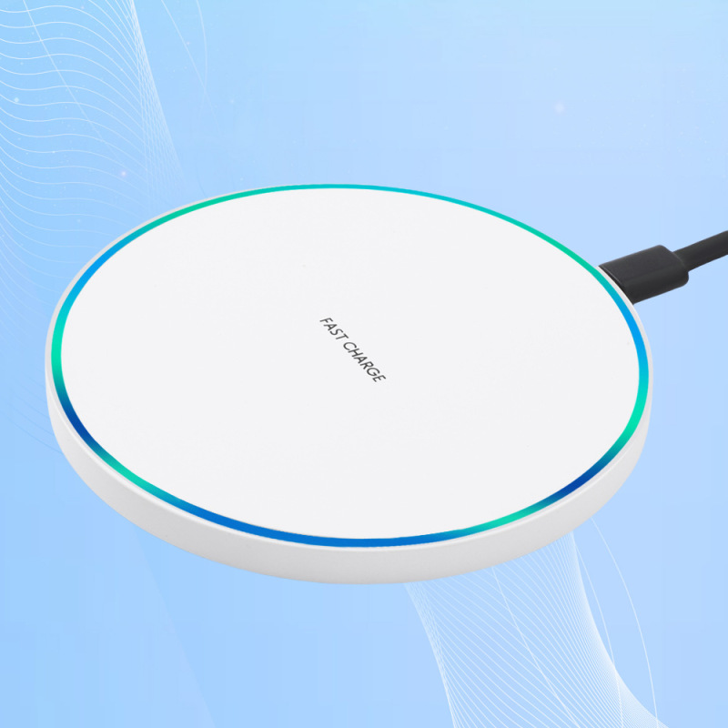 20W雰囲気照明付きデスクトップワイヤレス充電器、AppleとHuaweiの携帯電話に適した、センサー付き円形ワイヤレス充電器の卸売|undefined