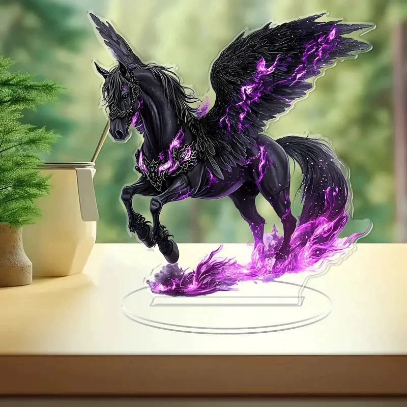 Прямые продажи с фабрики, кролик Пегас, пасхальные акриловые плоские украшения, офисный стол, предметы интерьера, украшения