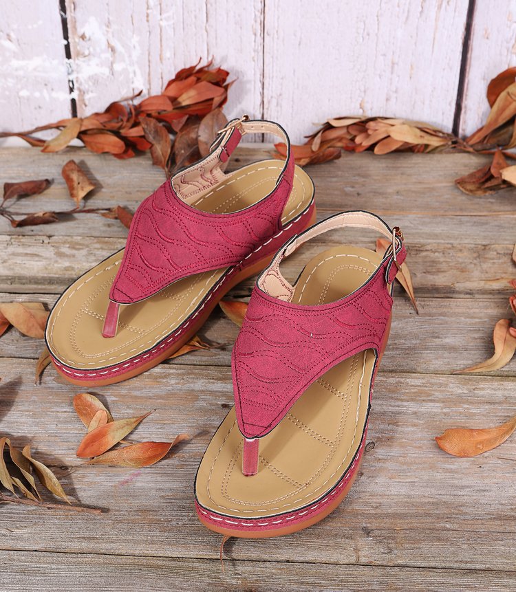 Damen-Sandalen, Reise-Party, synthetische orthopädische Flip-Flops mit Fußgewölbeunterstützung_voghion.com